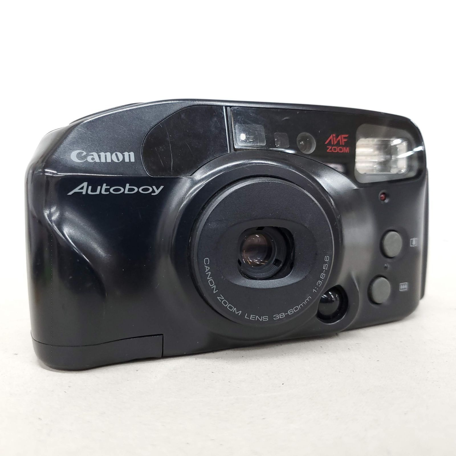 フィルムカメラ Canon Autoboy AiAF ZOOM F0808-348-1-5v p 動作確認済】 Canon Autoboy AiAF ZOOM F0808-348-1-5v
