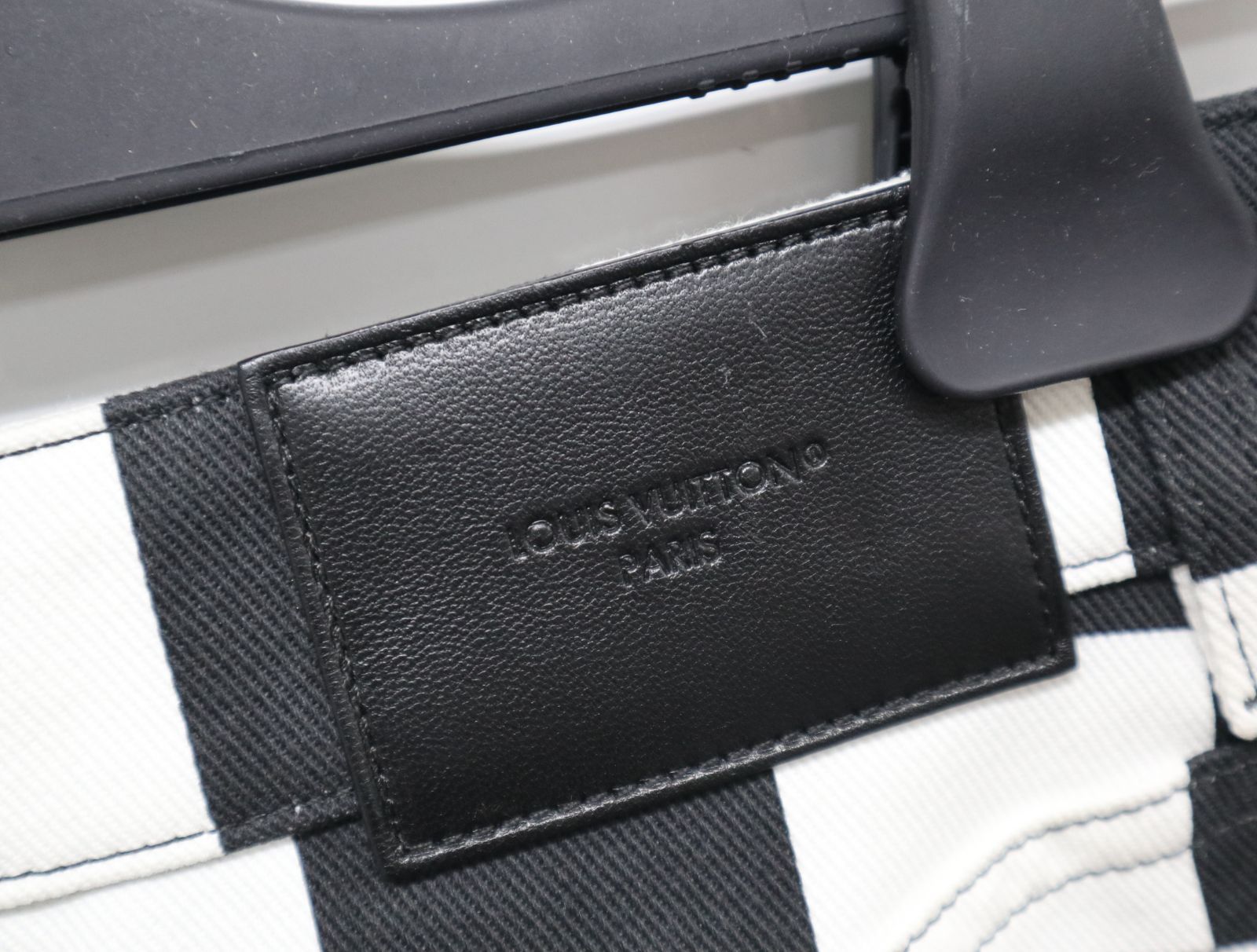 ルイヴィトン LOUIS VUITTON ダミエ デニム ミニスカート ブラック ホワイト RW251WW スカート GULLKHAN_COM