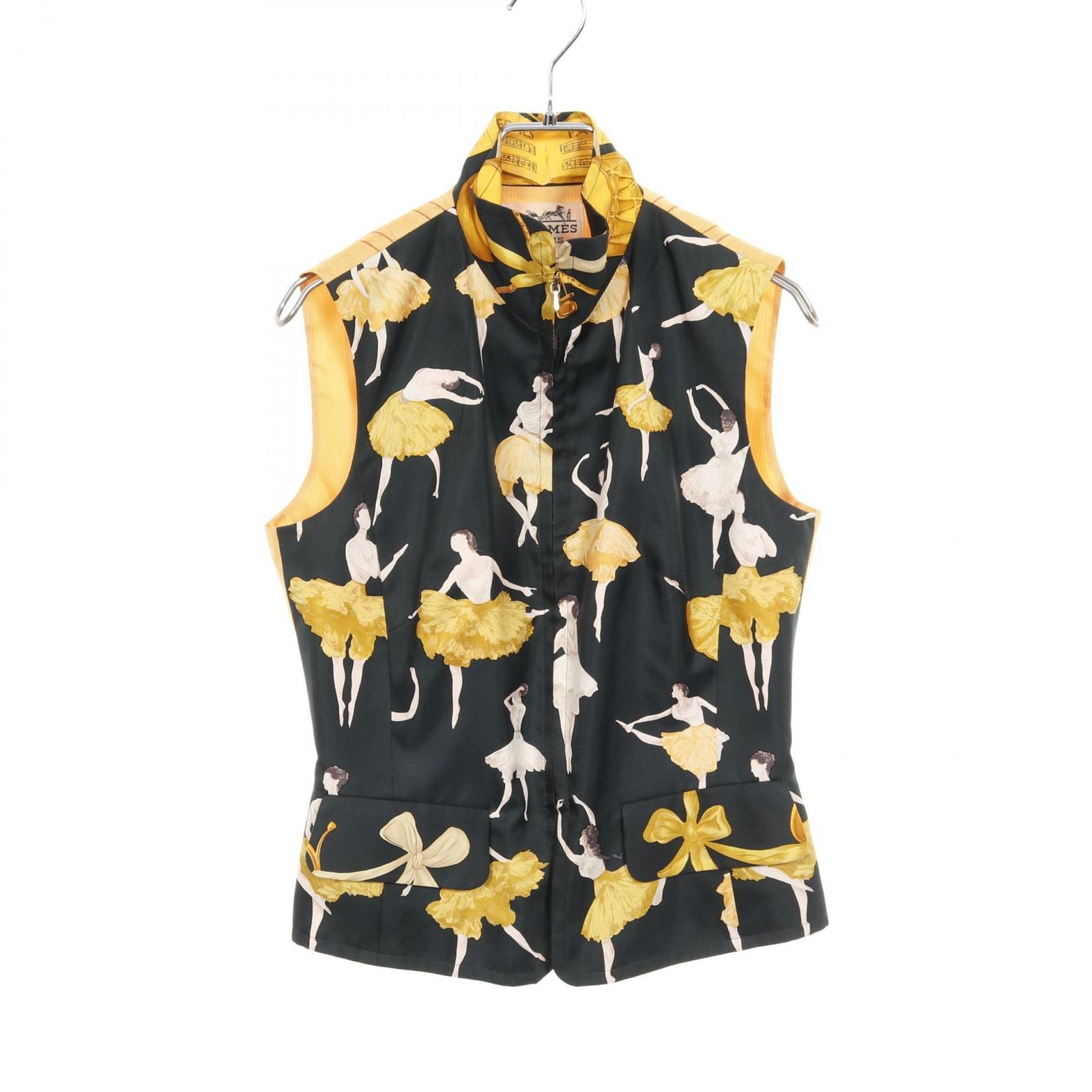 エルメス HERMES ベスト La Danse シルク ベスト レディース Used A