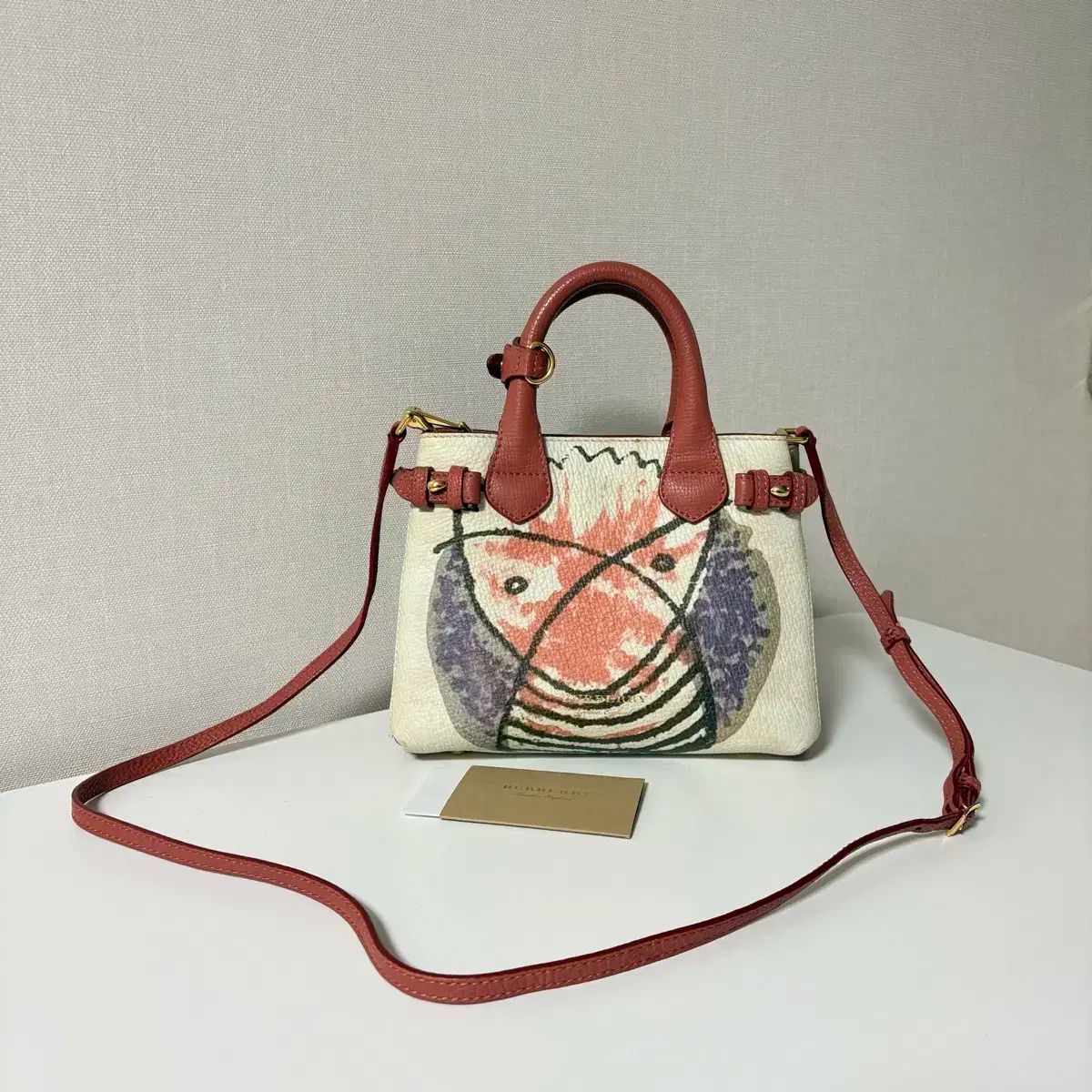 バーバリー モデル バナーバッグ ミニ トート スモール