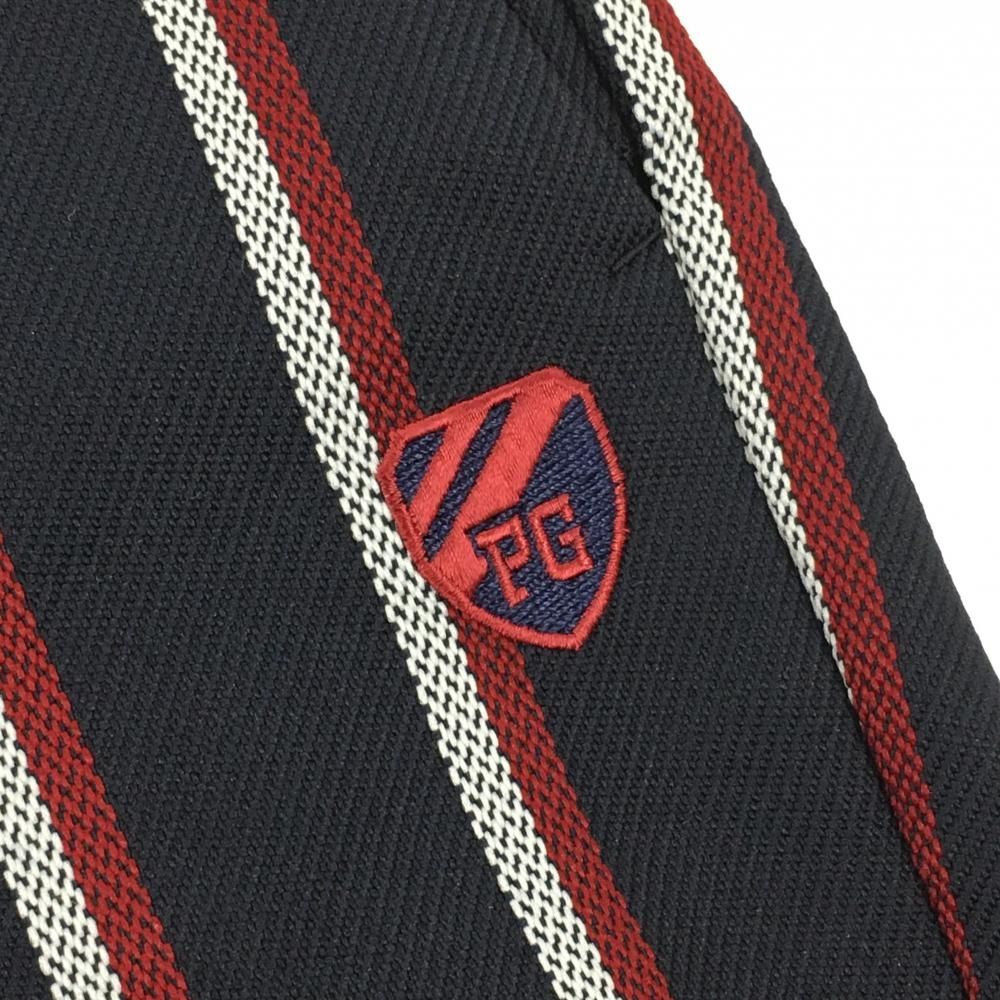 美品】パーリーゲイツ パンツ ネイビー×白×レッド ストライプ