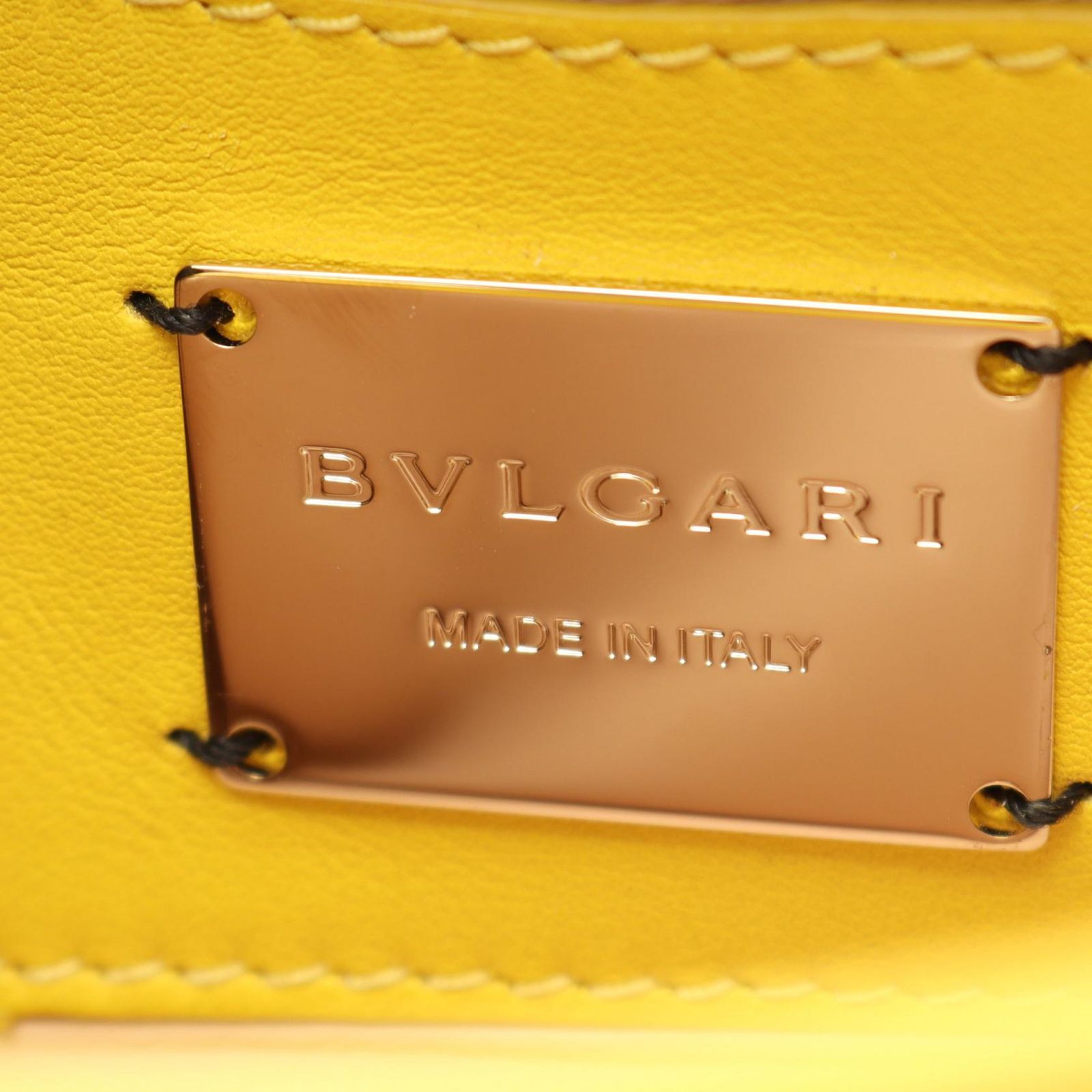 ブルガリ BVLGARI ショルダーバッグ セルペンティ カボション イエロー レザー セルペンティ カボション チェーンショルダー レディース Used A DECORATOM_COM_BR