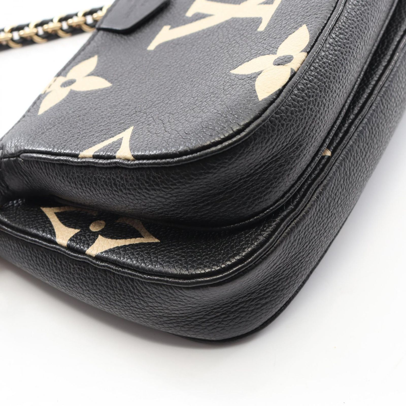 ルイ ヴィトン LOUIS VUITTON ショルダーバッグ ミュルティ ポシェット アクセソワール バイ M45777 ブラック ベージュ レザー ミュルティ ポシェット アクセソワール DECORATOM_COM_BR