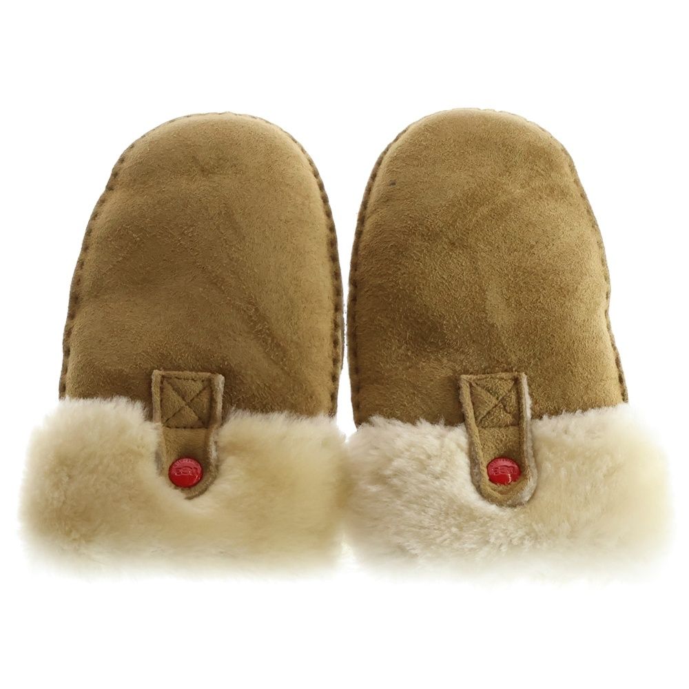 UGG (アグ) ムートン グローブ ミトン 手袋 ブラウン キッズ K11103