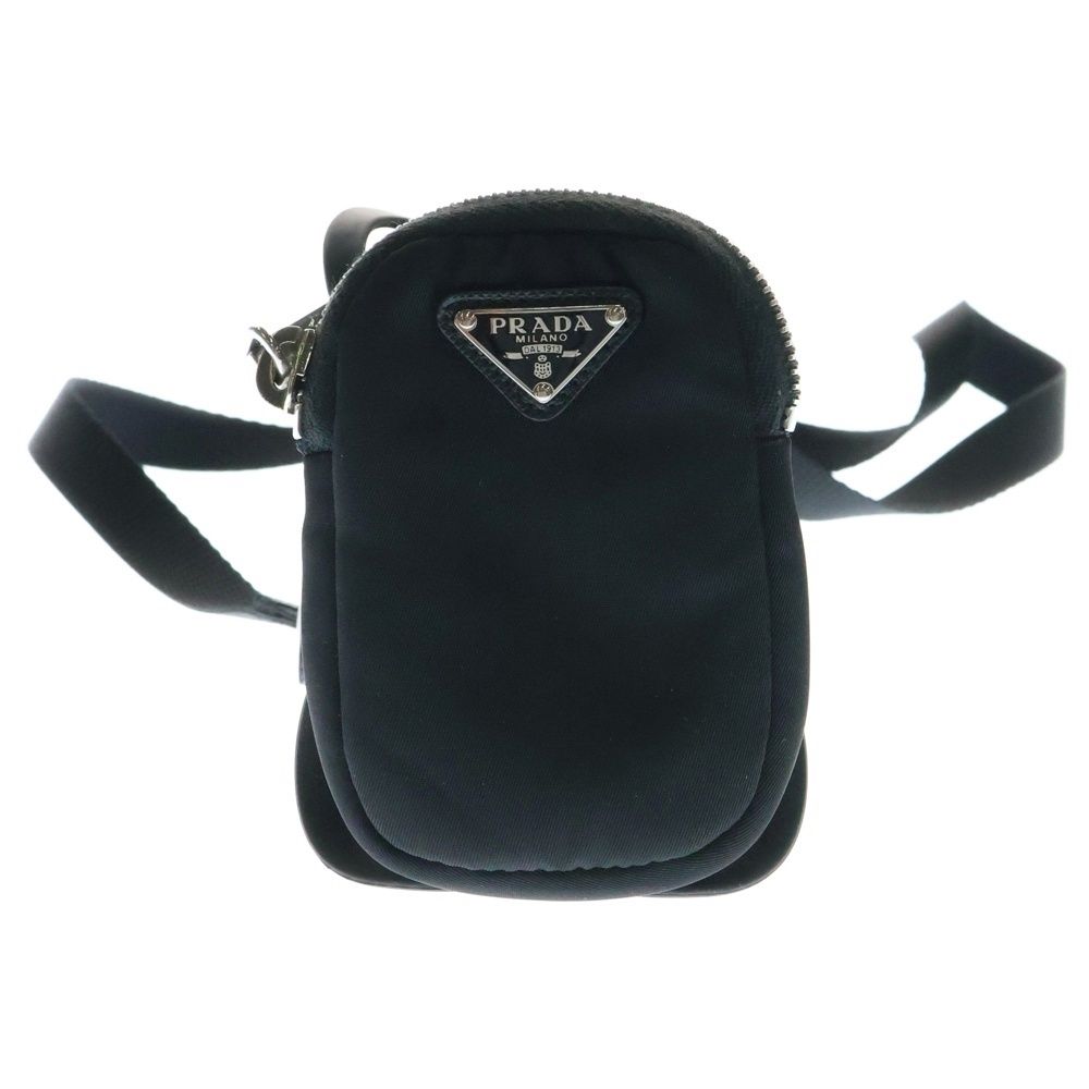 PRADA プラダ トライアングルロゴ ナイロンスマートフォンポーチ 1ZT001 ブラック