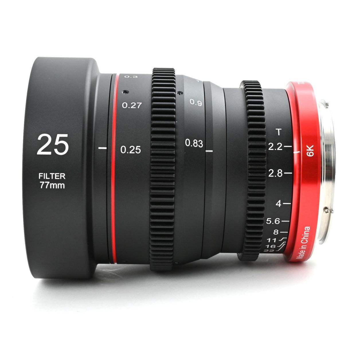 Meike Mini Prime 25mm T2.2 RFマウント ｜O049 Meike Mini Prime 25mm T2.2 RFマウント メイケ シネマレンズ 単焦点