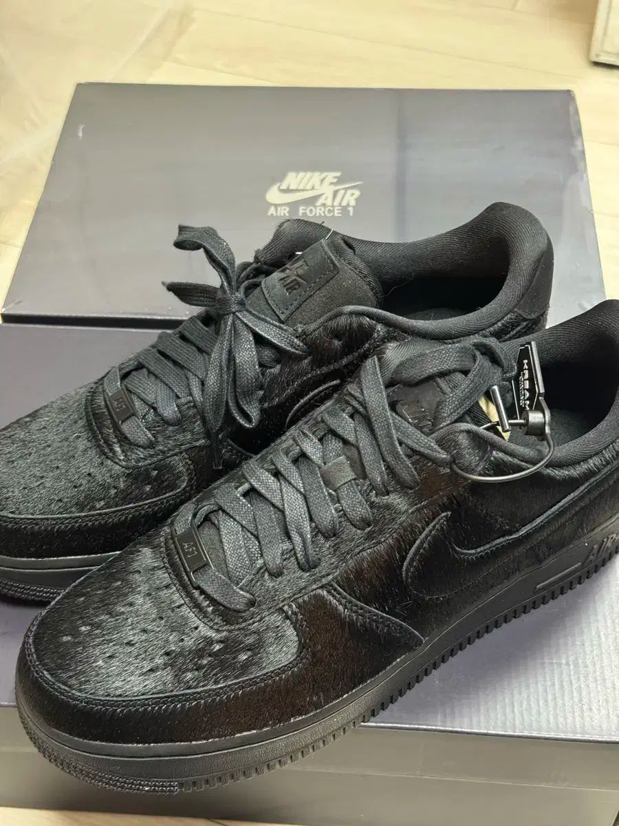 275 カーフレザー FORCE オールブラック - W NIKE エアフォース ブラック