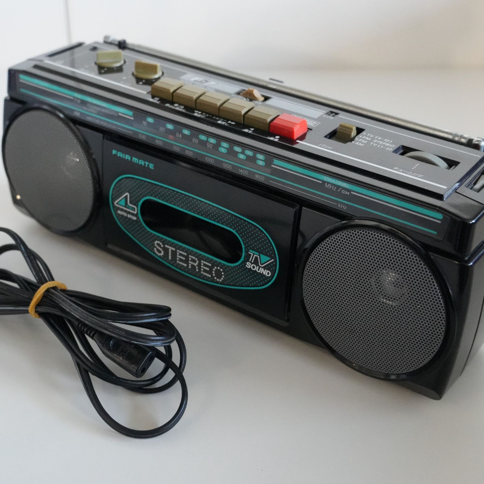 IM] ラジカセ フェアメイト MODEL F-7 朝日電気(株) FAIR MATE 昭和