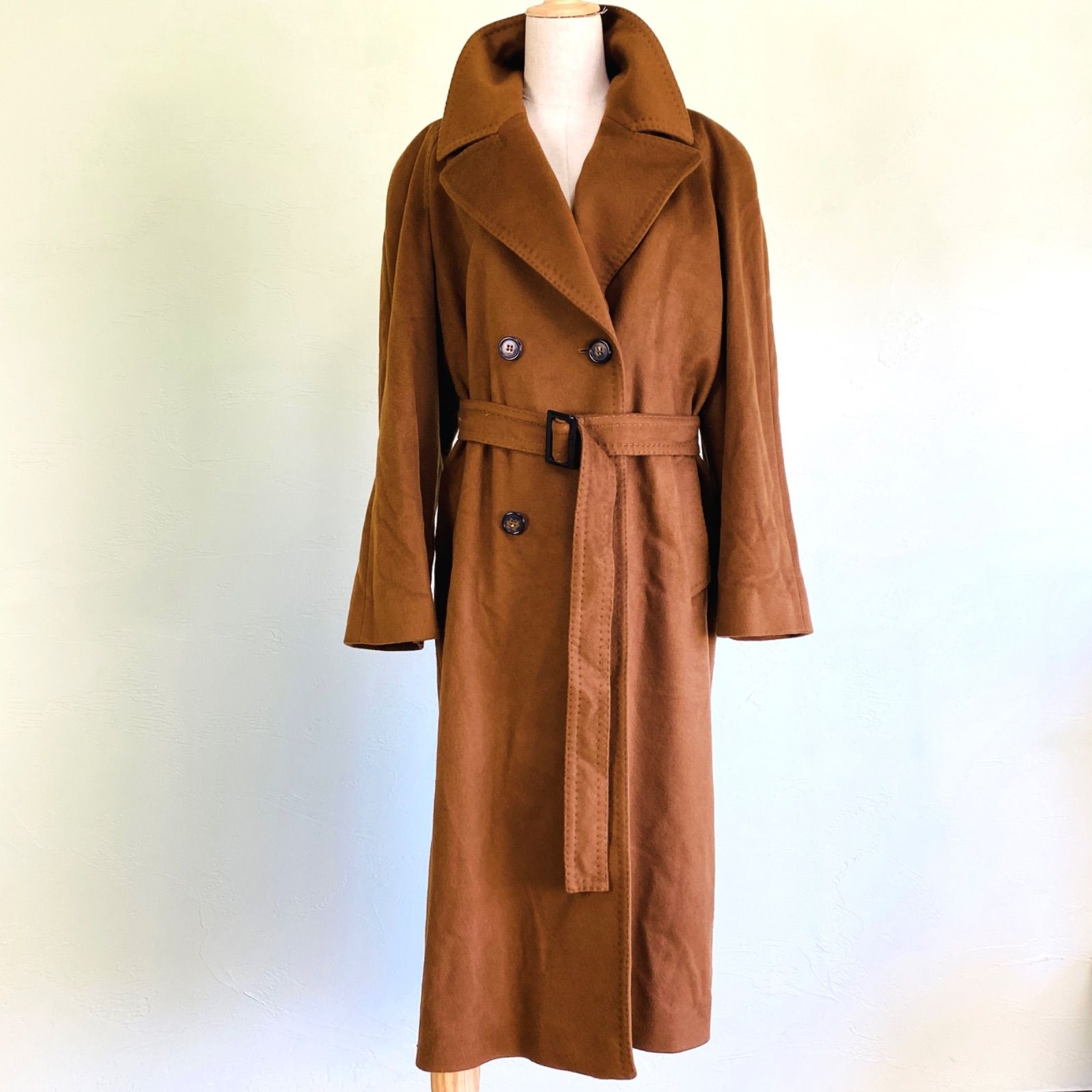 Cinziaerre × PIACENZA カシミヤ100％ ロングコート ブラウン イタリア製 サイズ8 コラボ