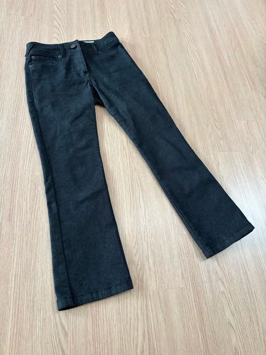 SJSJ 흑청 デニム ジーンズ パンツ オールドマネールック 通勤ルック ストレート ストレートデニム