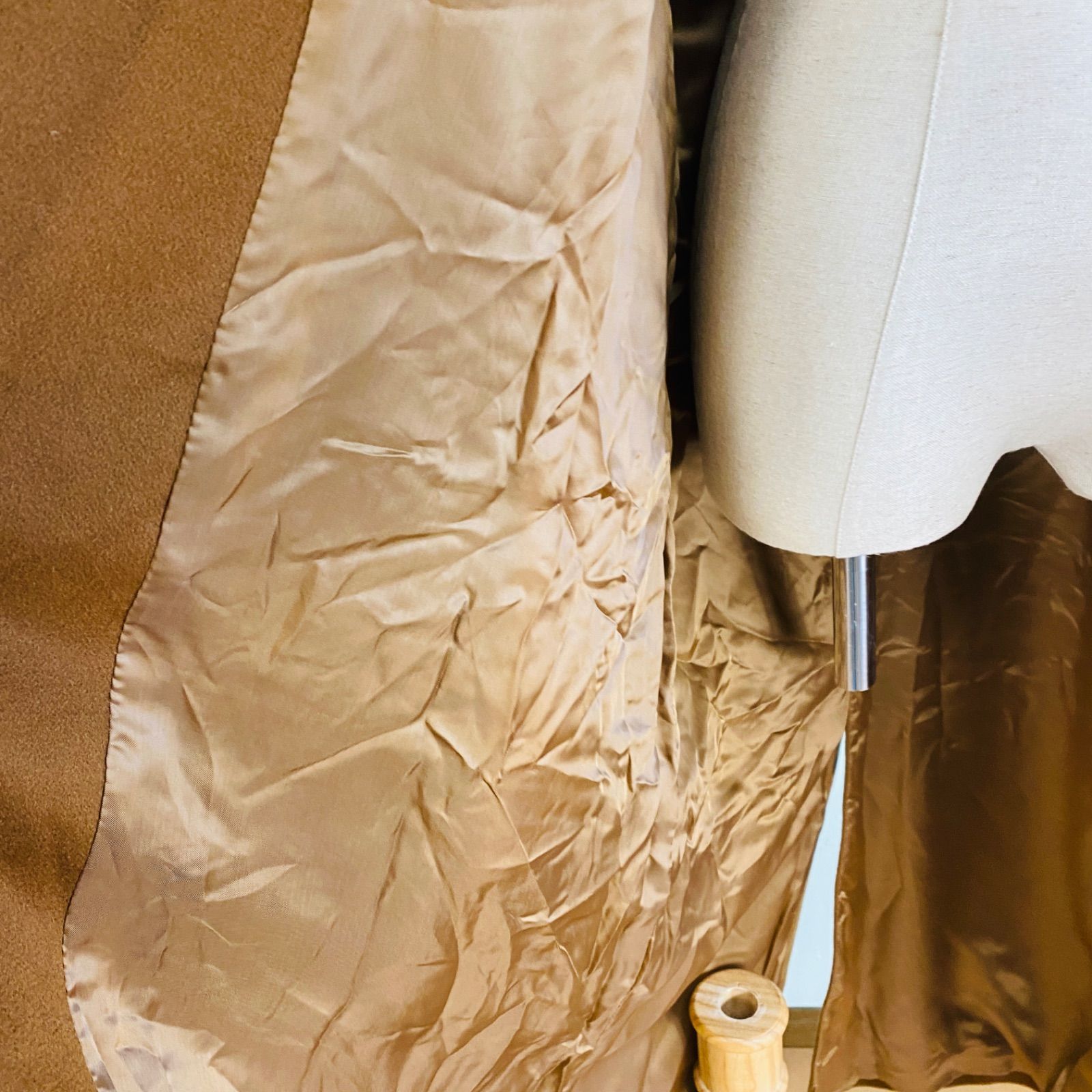 Cinziaerre × PIACENZA カシミヤ100％ ロングコート ブラウン イタリア製 サイズ8 コラボ GULLKHAN_COM