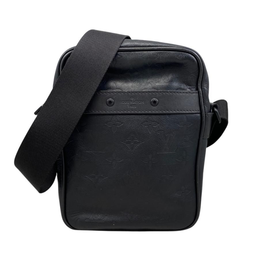 E4722 ルイヴィトン ショルダーバッグ ダヌーブPM M43681 モノグラム シャドウ ノワール ブラック LOUIS VUITTON