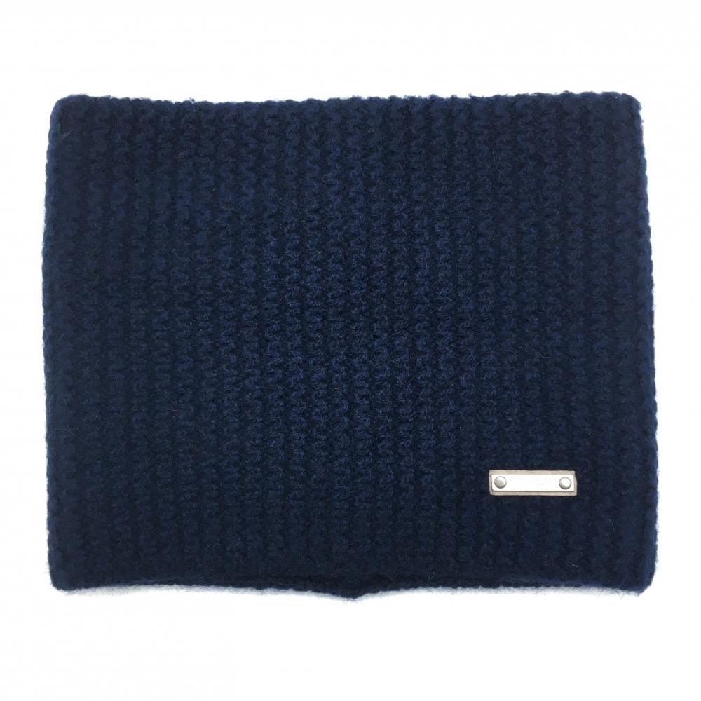 マスターバニーエディションカシミアネックウォーマー 超美品】マスターバニー ネックウォーマー ネイビー カシミヤ100