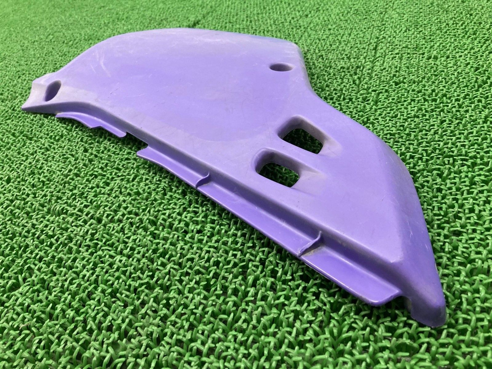 KDX125SR サイドカバー 左 紫 36001-1433 カワサキ 純正 DX125A 91年モデル シートカウル 割れ欠け無し 品 Dz