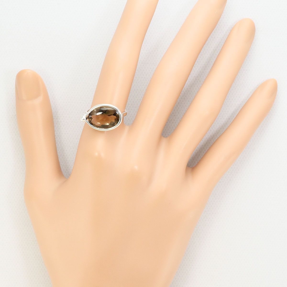 GEORG JENSEN　シルバーリング スモーキークォーツ　@昭和市場
