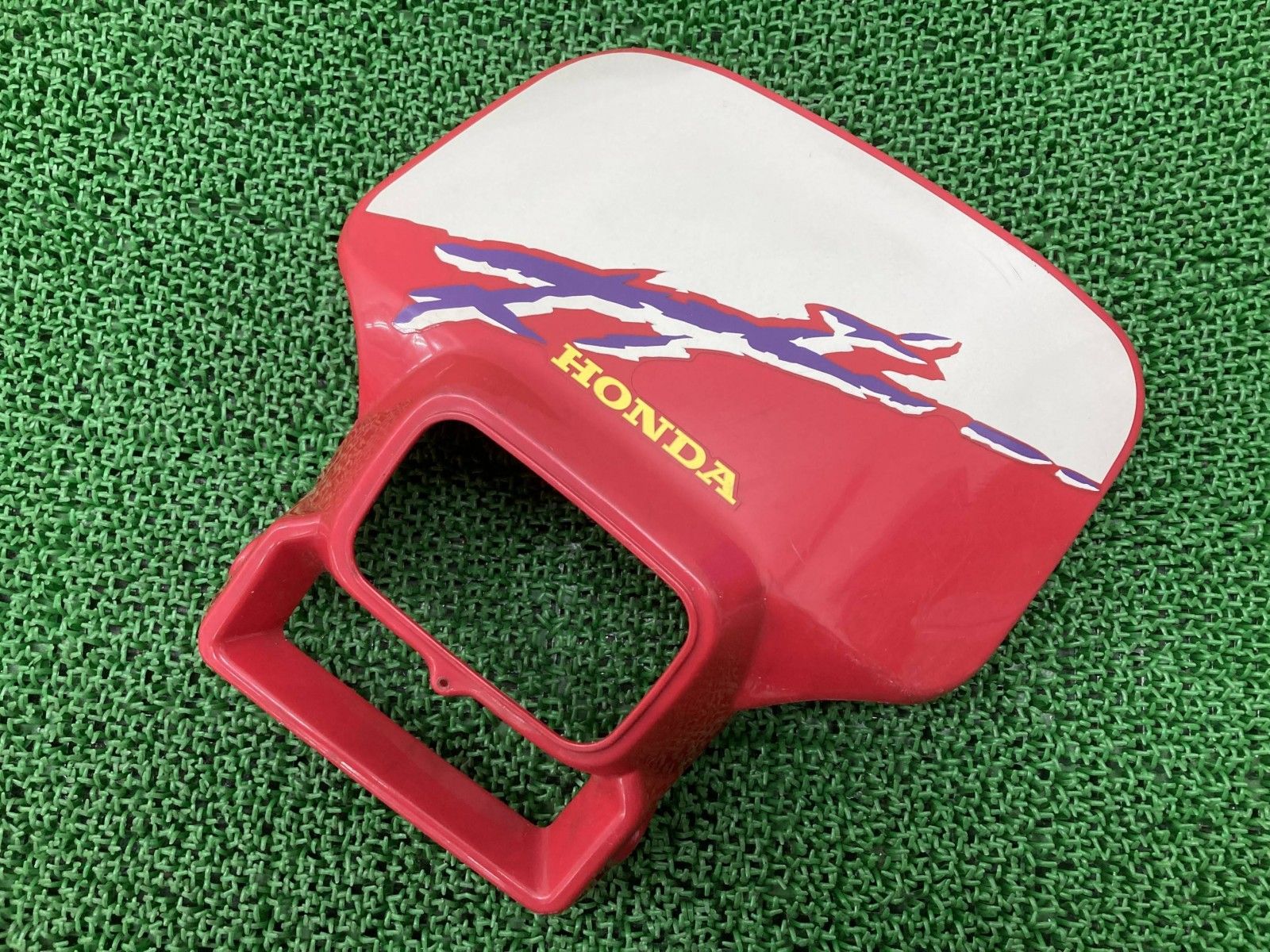 中古 ホンダ 純正 バイク 部品 CRM250R ライトカウル 白 割れ欠け無し