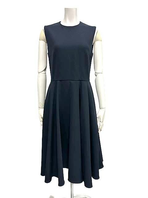 YOKO CHAN ヨーコチャン ワンピース レディース 40サイズ 11号 Lサイズ ネイビー＿S28＿セルモアから ＿s-1323-r28