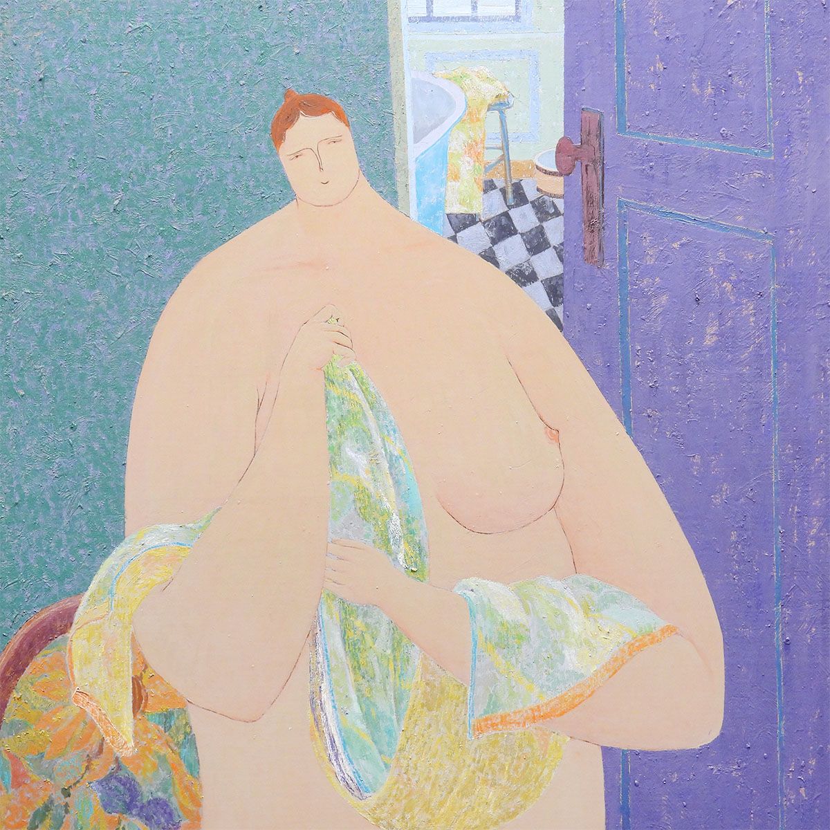 油彩20号 人物画