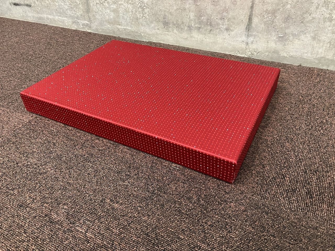 豊富な品揃え。 お洒落なクリスマスカラーの展示台 長方形タイプ 大