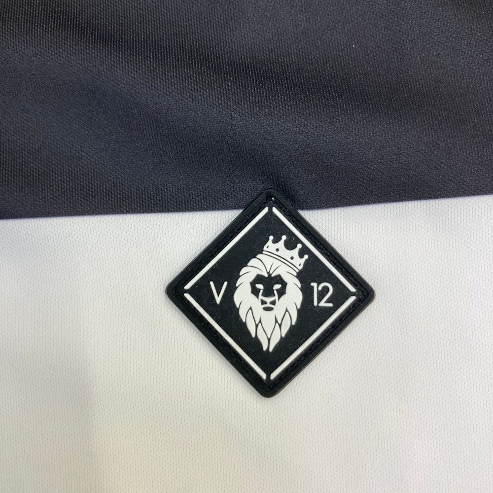 サイズ：0 V12 ヴィトゥエルヴ バイカラー 半袖ポロシャツ ホワイト系