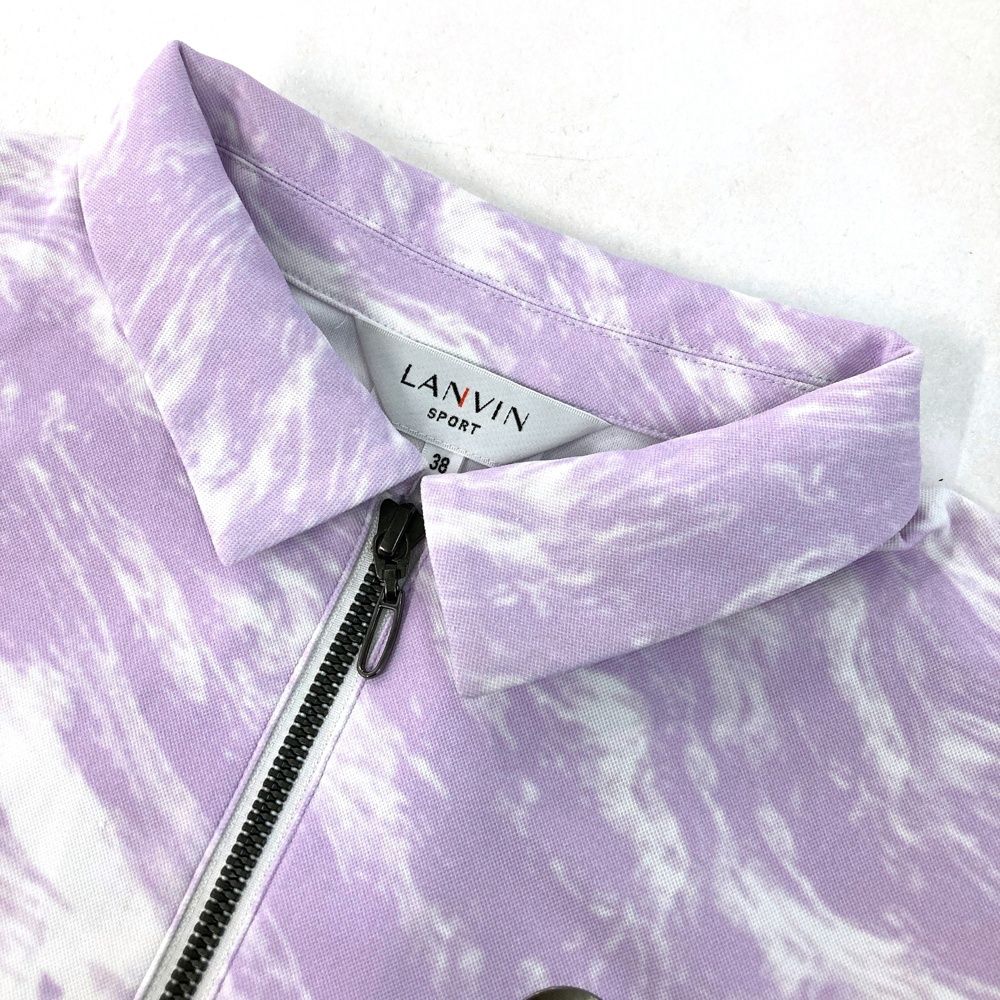 サイズ：38 LANVIN SPORT ランバン スポール ハーフジップ 半袖 