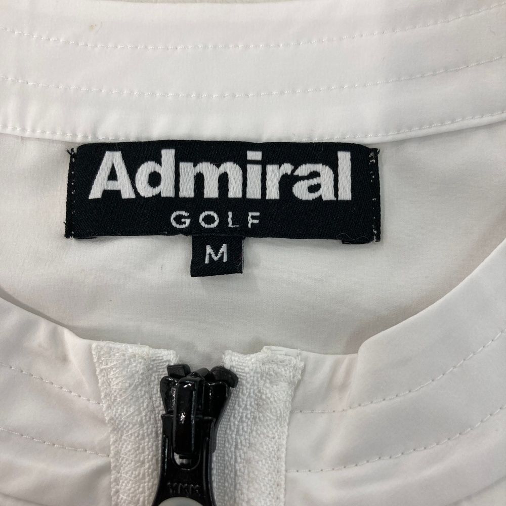 サイズ：M ADMIRAL アドミラル 長袖ジップジャケット ホワイト系