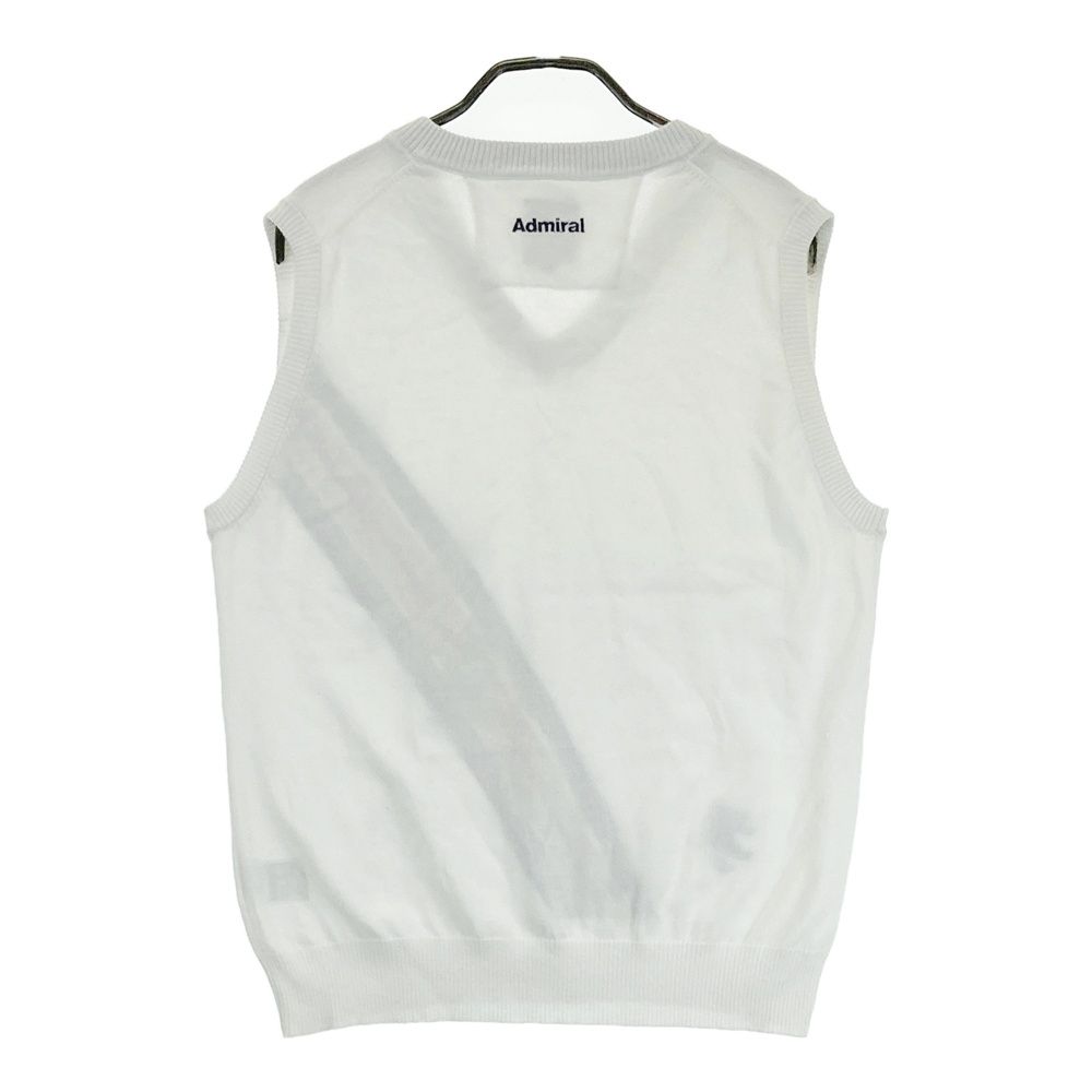サイズ：LL ADMIRAL アドミラル Vネック ニットベスト ホワイト系