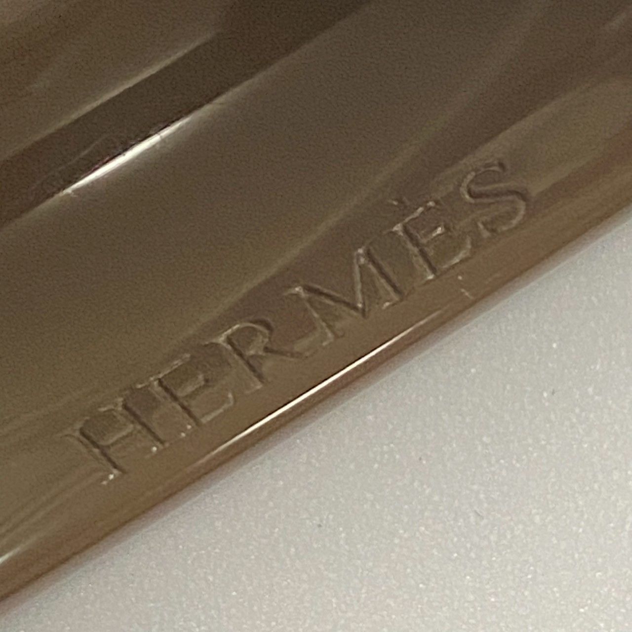 3792 HERMES エルメス ラッカーウッド バングル レオパード 美品