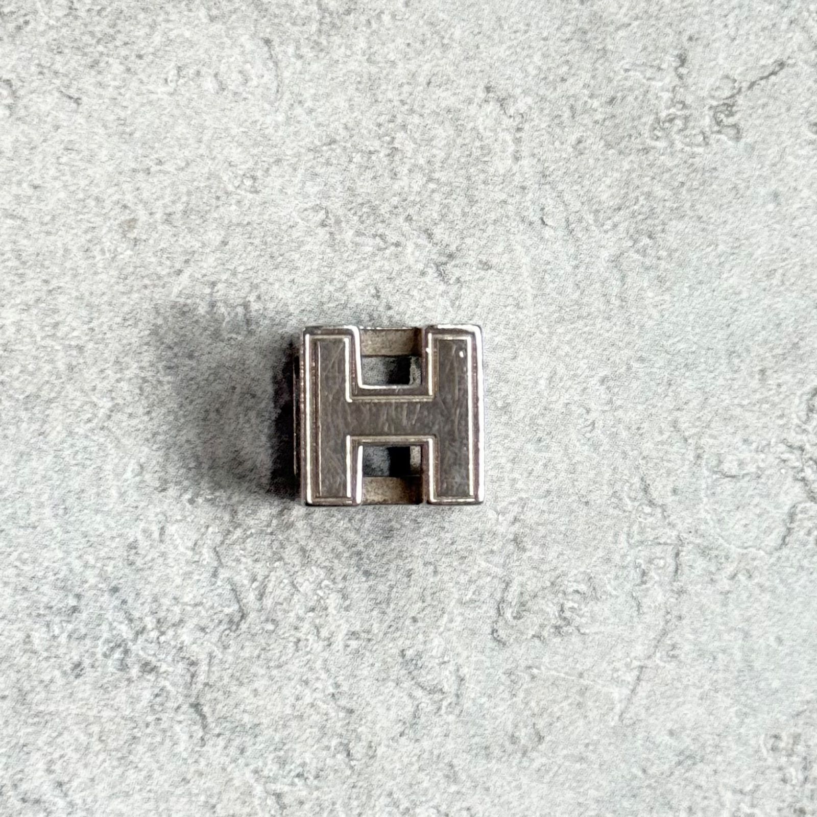 HERMES エルメス カージュドアッシュ Hキューブ ネックレス トップ 