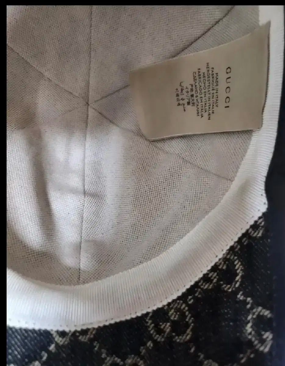 グッチGGデニム帽子 ブラック