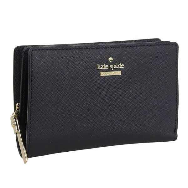 訳ありアウトレット ケイトスペードニューヨーク kate spade new york レディース 財布 二つ折り財布 ブラック wk-pwru5844-001