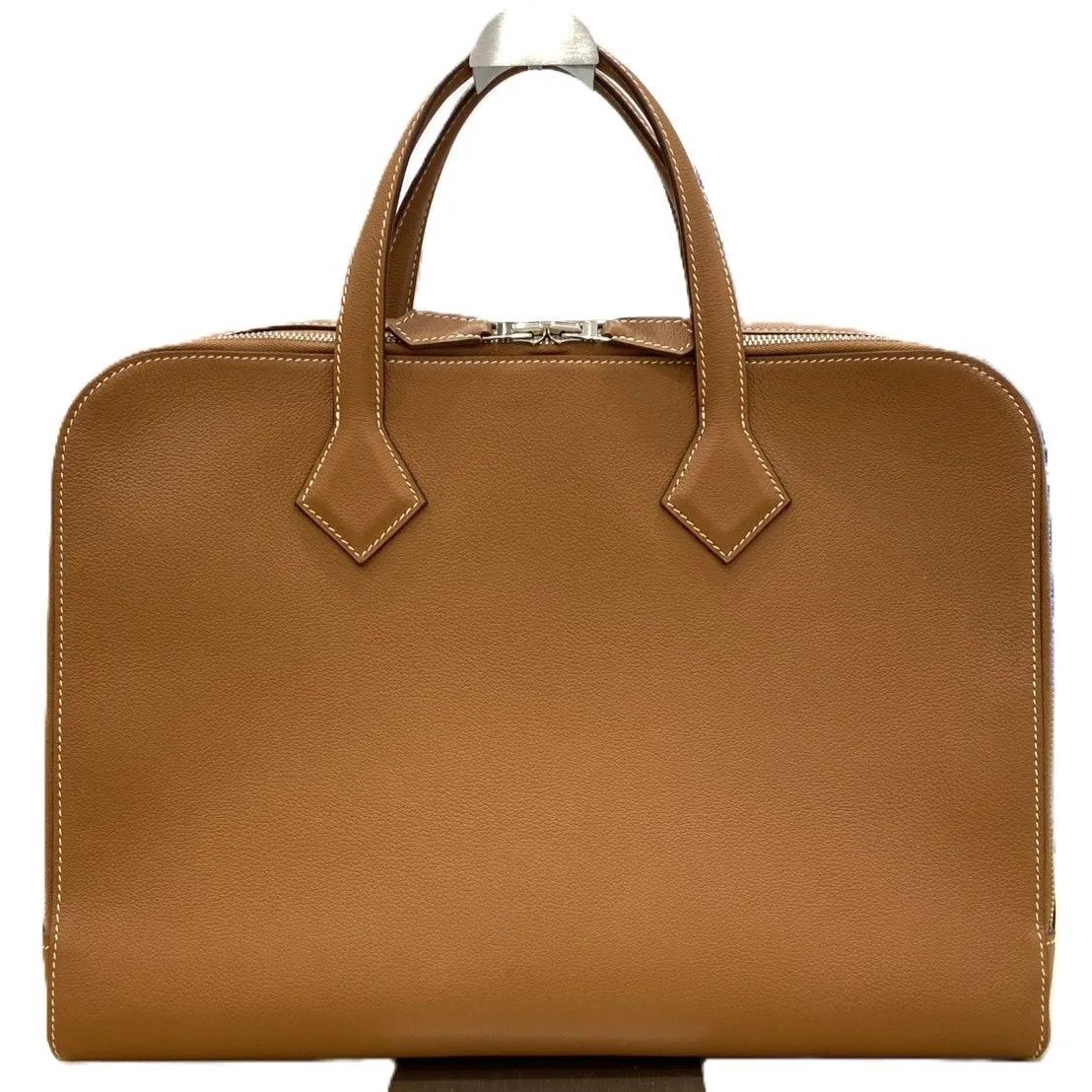 エルメス ヴィクトリア ライト ビジネスバッグ ハンドバッグ D刻印