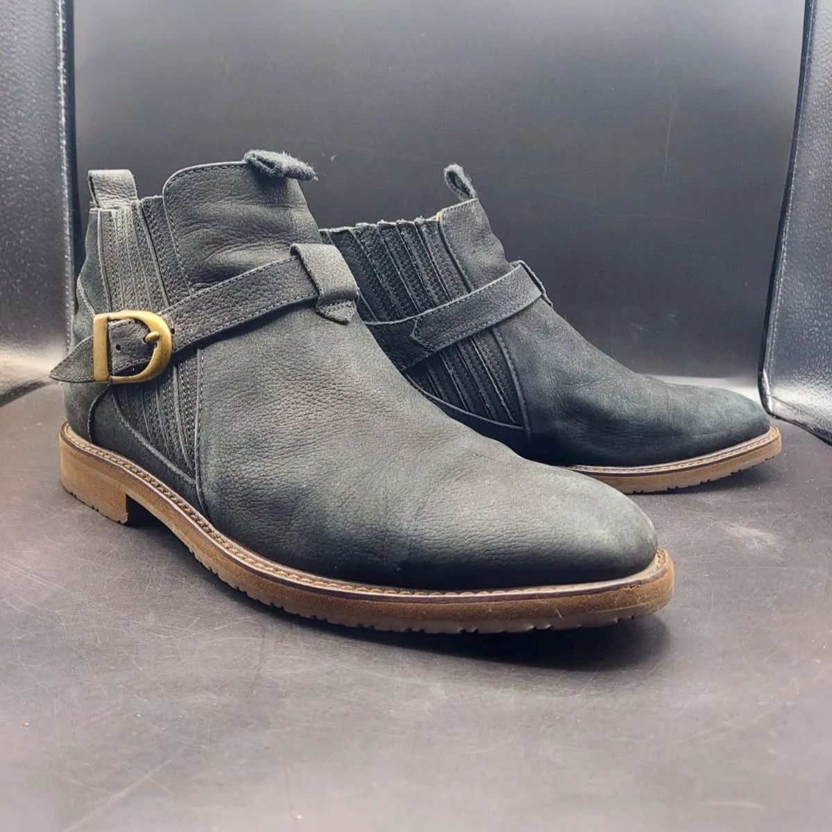 イヴサンローラン スエード ブーツ サイドゴアブーツ YVES SAINT LAURENT Yves Saint Laurent イブサンローラン YSL メンズ 25.5cm 26cm 25½EEE