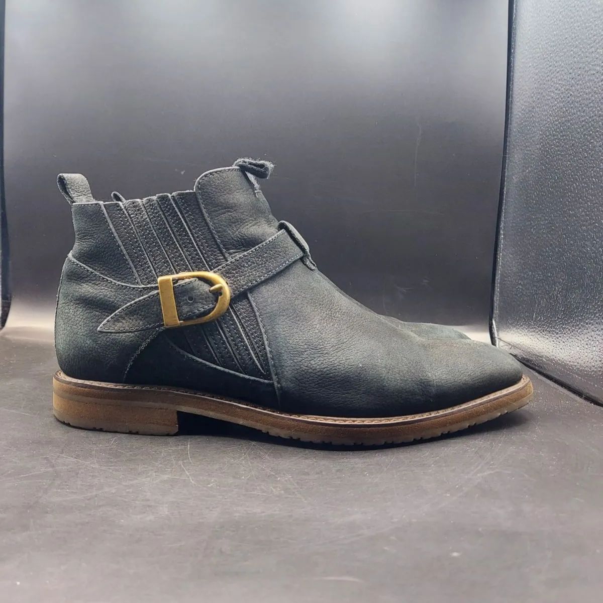 イヴサンローラン スエード ブーツ サイドゴアブーツ YVES SAINT LAURENT イブサンローラン YSL メンズ 25.5 cm 26 25½EEE