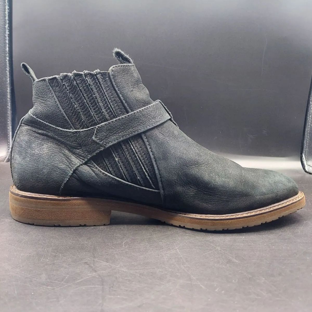  イヴサンローラン スエード ブーツ サイドゴアブーツ YVES SAINT LAURENT イブサンローラン YSL メンズ 25 5 cm 26 25½EEE サイドゴアブーツ ブーツ 革靴