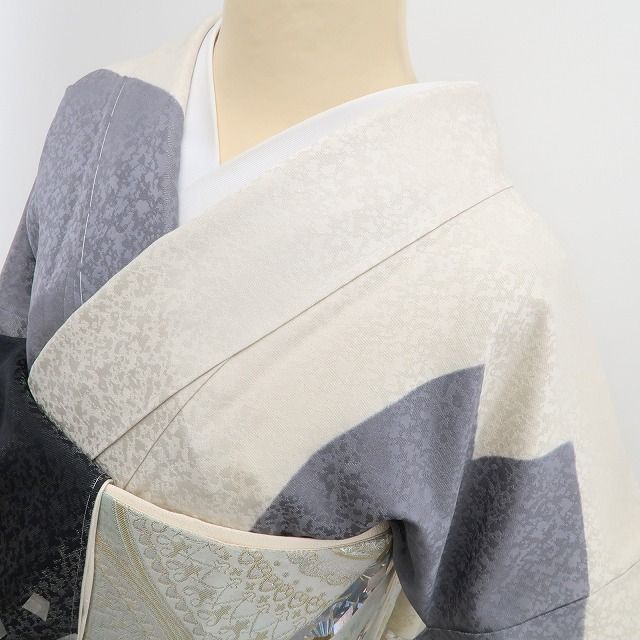 ❁tomihisa❁ ２点セット 堀省平 落款 桜 箔散らし 着物 纏えば気分華やぐ 桜と箔の煌めき 訪問着 袋帯 6859