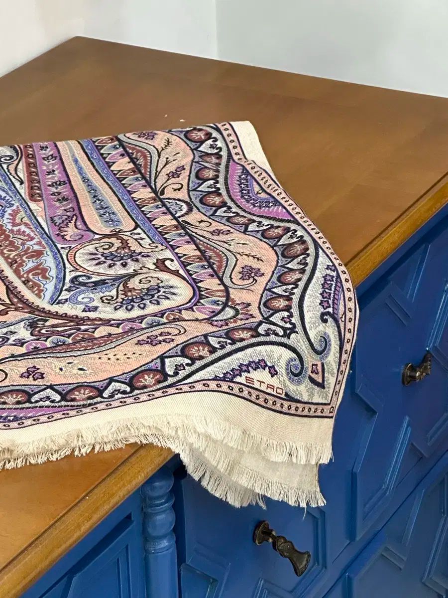 エトロ ウール シルク ショール マフラー