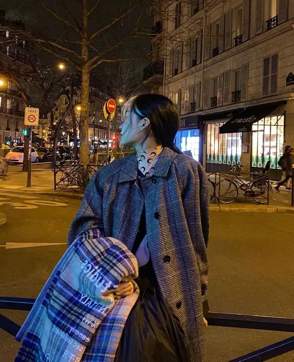 Acne Studios チェック ウール マフラー