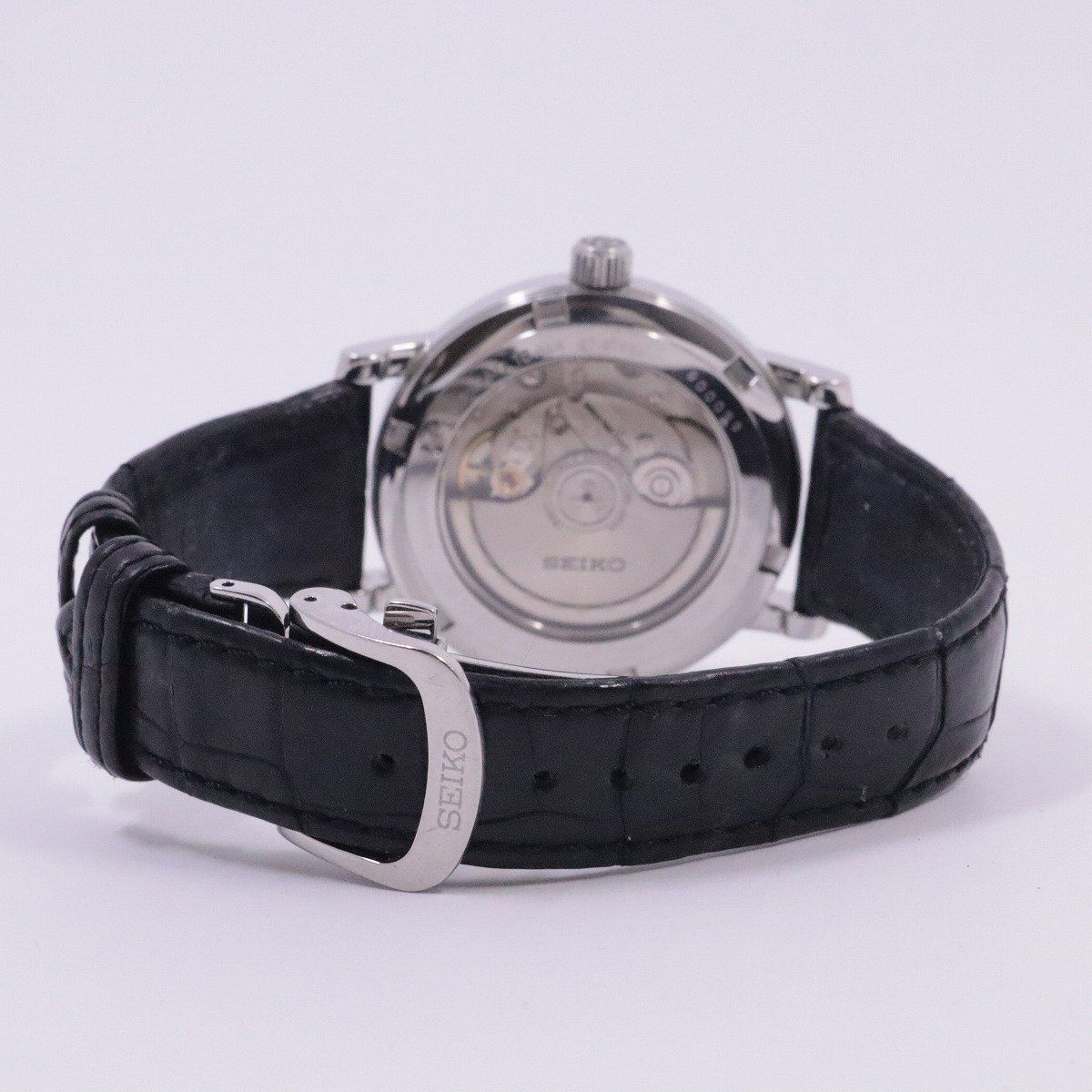 SEIKO セイコー メカニカル 自動巻き メンズ 腕時計 グレー文字