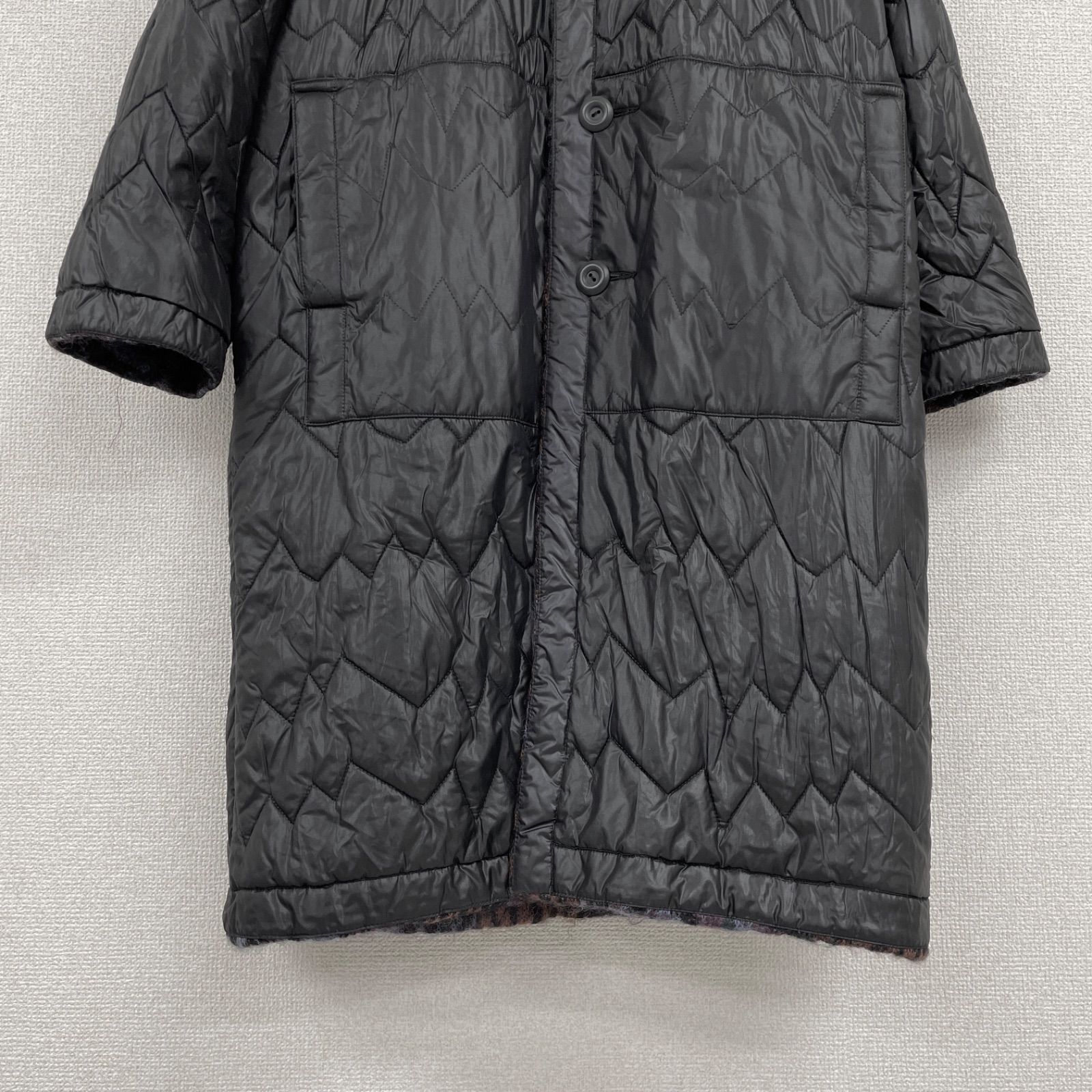 MISSONI ミッソーニ ロングコート リバーシブル 中綿 フード マルチ