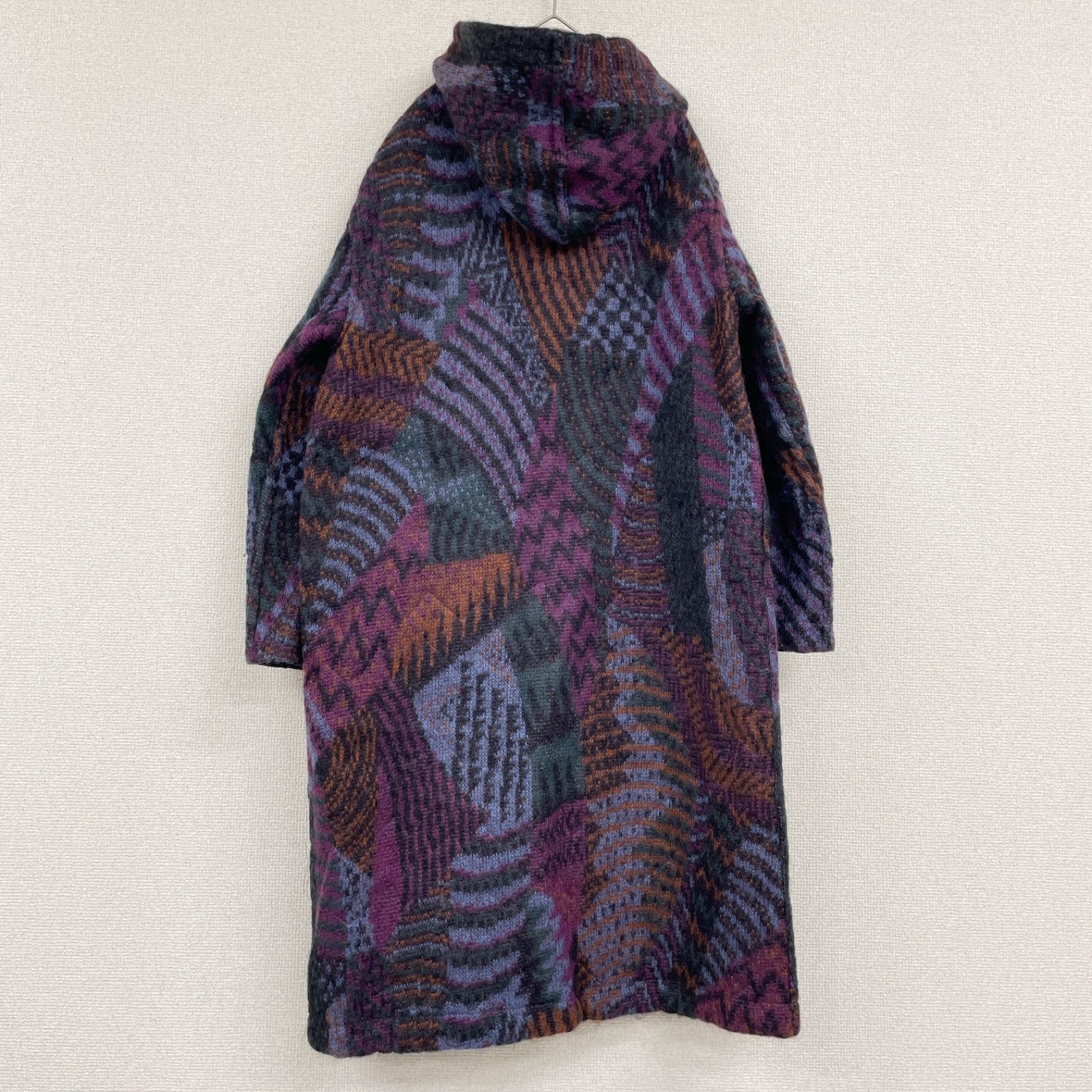 MISSONI ミッソーニ ロングコート リバーシブル 中綿 フード マルチ