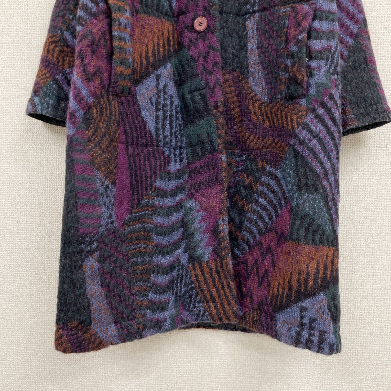 MISSONI ミッソーニ ロングコート リバーシブル 中綿 フード マルチ