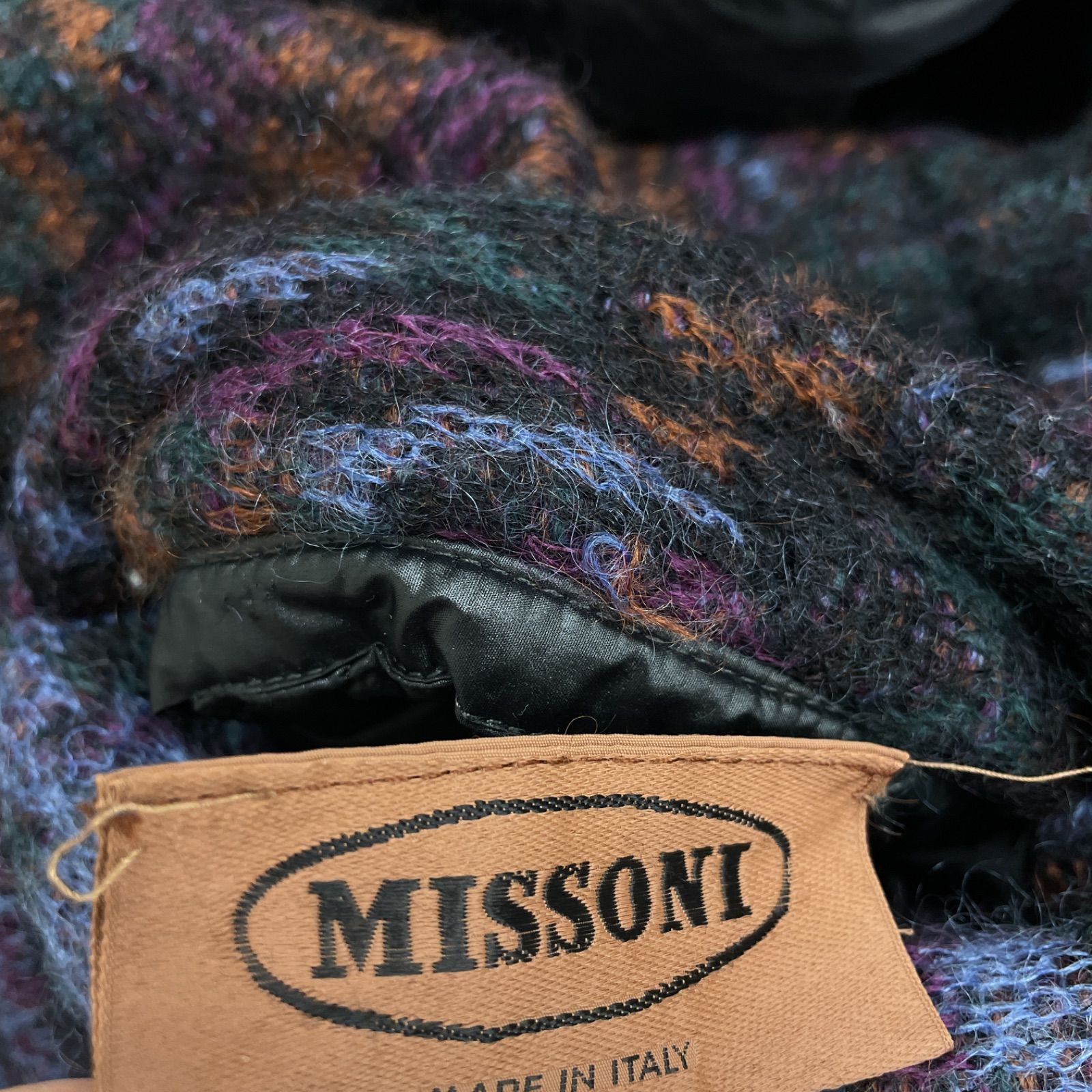 MISSONI ミッソーニ ロングコート リバーシブル 中綿 フード マルチ