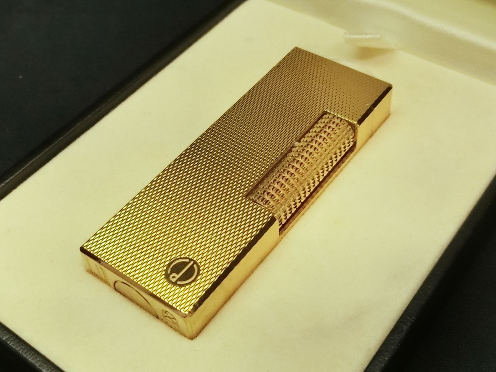 TT10478 ダンヒル ガスライター バーレイ ゴールド 超