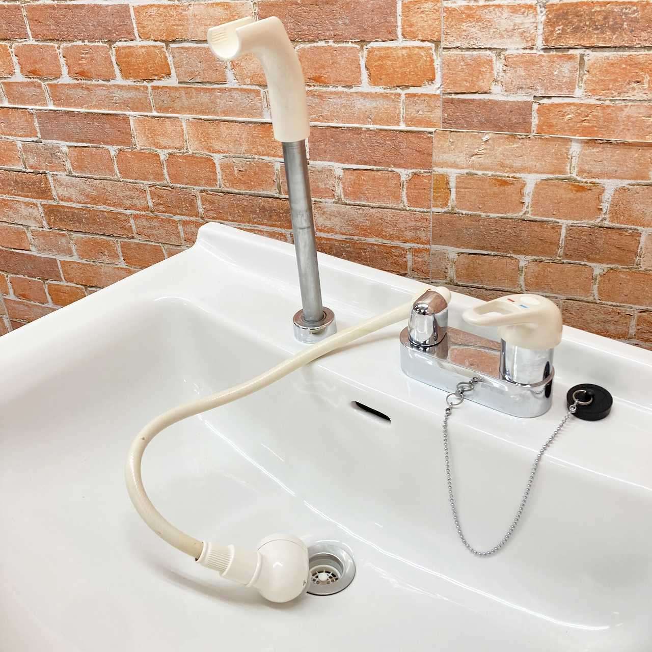 品 MICADO 陶器製 水栓シャワー蛇口付き 2枚扉タイプ 手洗台 洗面化粧台 幅75cm 750mm 48J HRDEVELOPMENT_JP