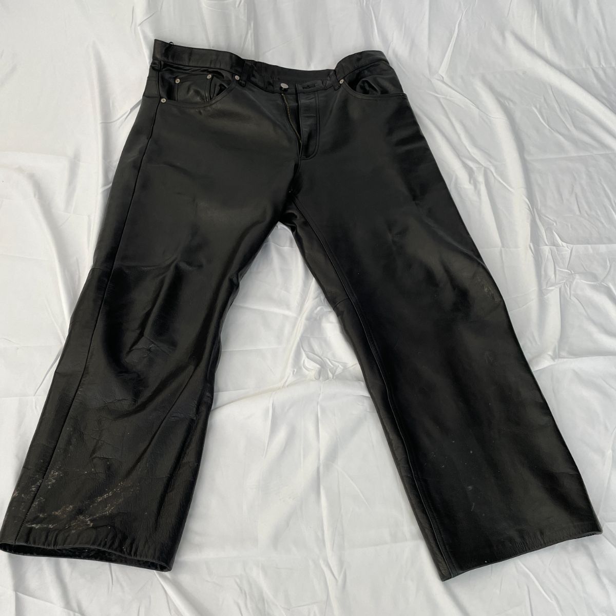 美品✨ Wind Armor レザーパンツ ブラック 本革 サイズ92 レザーパンツ WIND ARMOR ニチワ ブラック 傷あり - メルカリ