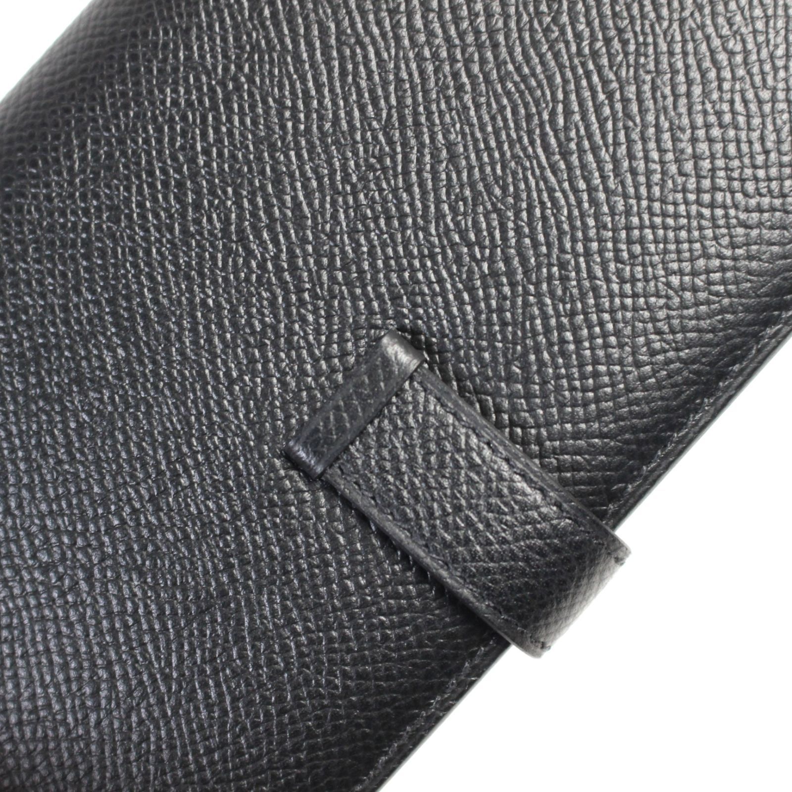 美品 エルメス ベアン クラシック ヴォーエプソン 長財布 ブラック