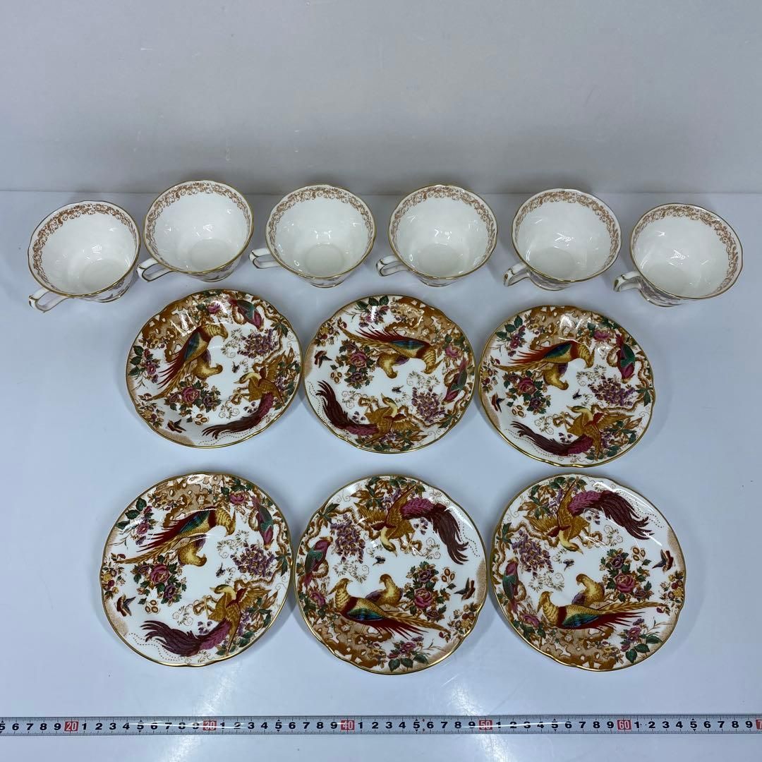 ロイヤルクラウンダービー オールドエイビスカップ-ソーサー6客