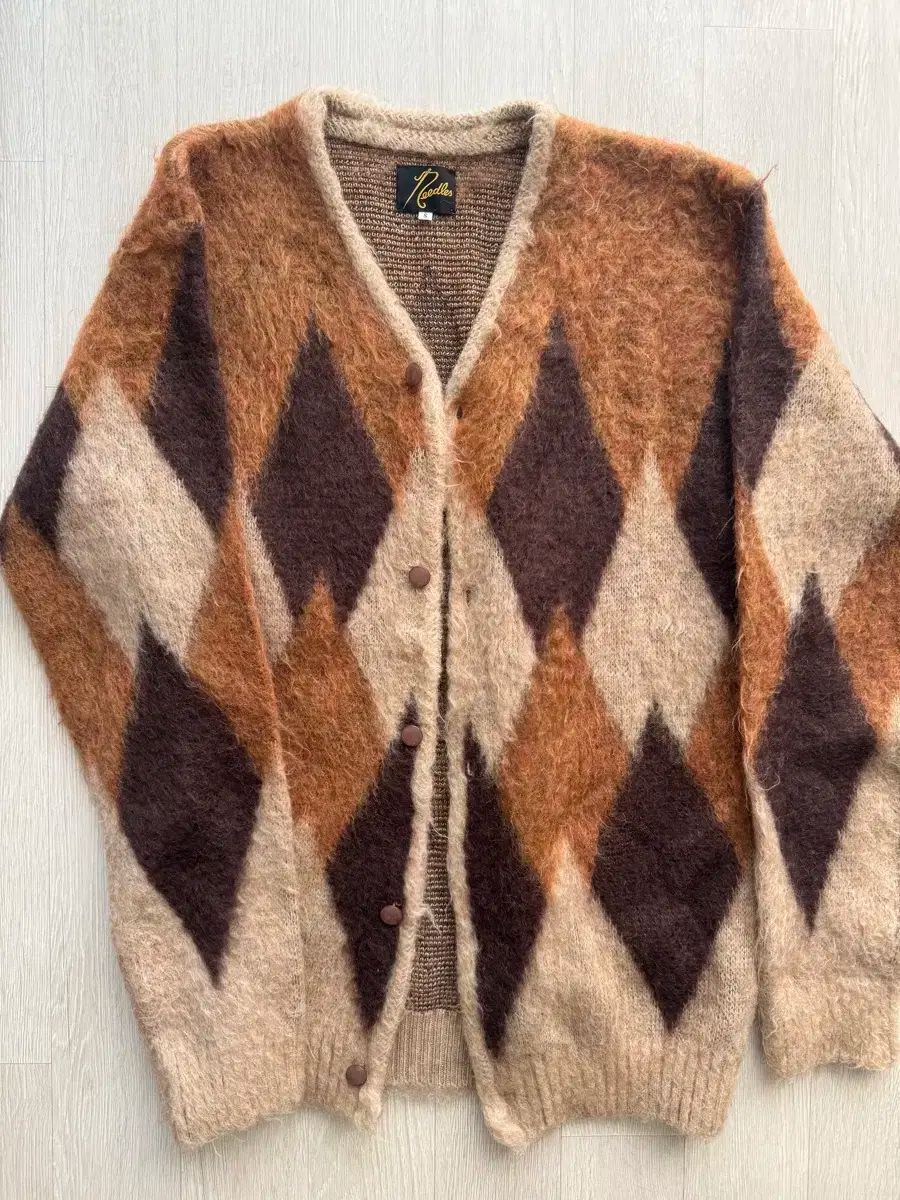 Needles 花柄 総柄 モヘアカーディガン M イエロー 新品タグ付】Needles 花 モヘアカーディガン 総柄 イエロー sizeL 楽天