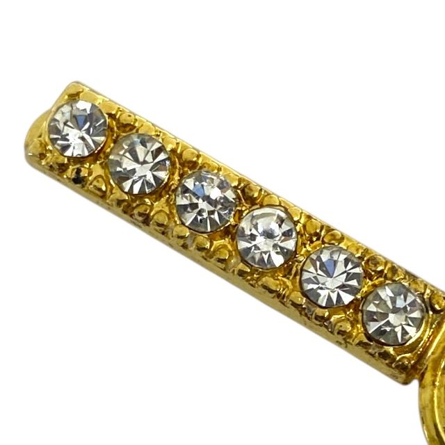 美品　FENDIバレッタ　ラインストーン フェンディ ヘアピン ヘアクリップ バレッタ アクセサリー ライン